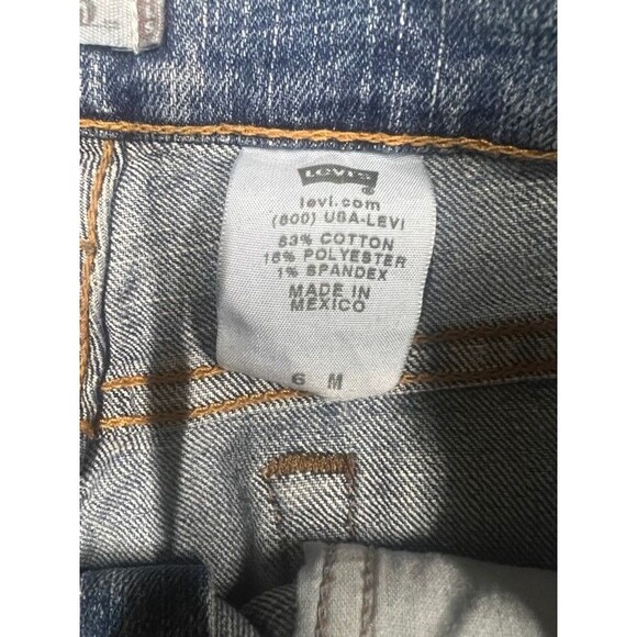 Levis 515 Medium Wash Boot Cut Denim Jeans Womens 6 Medium - Picture 6 of 11